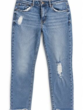 Kensie Vintage Line The Slim Distressed Blue Jeans sz12